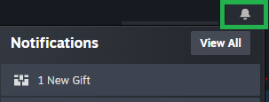 اعلان واقعی Steam Client با گزینه 1 New Gift